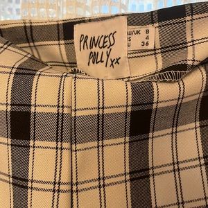 Princess Polly plaid pants cropped